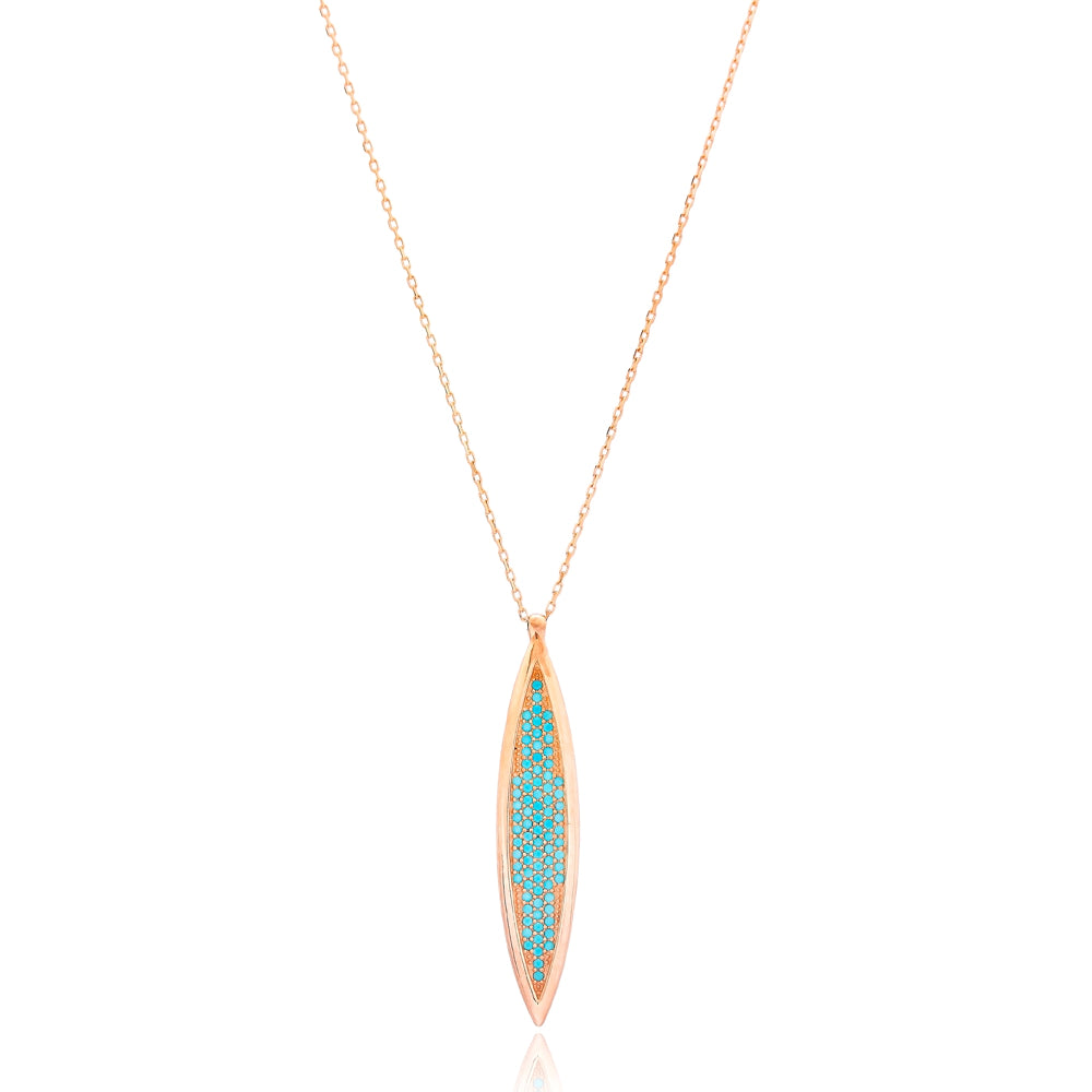 Minimalist Turquoise Drop Necklace