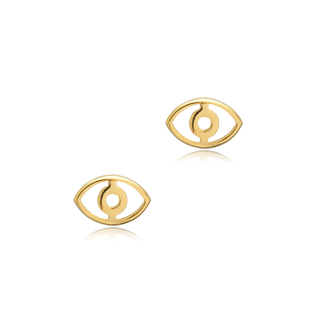 Minimalist Evil Eye Earrings