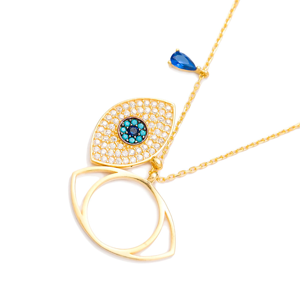 Evil Eye Sapphire Necklace