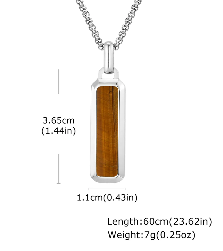 Tiger's Eye Dog Tag