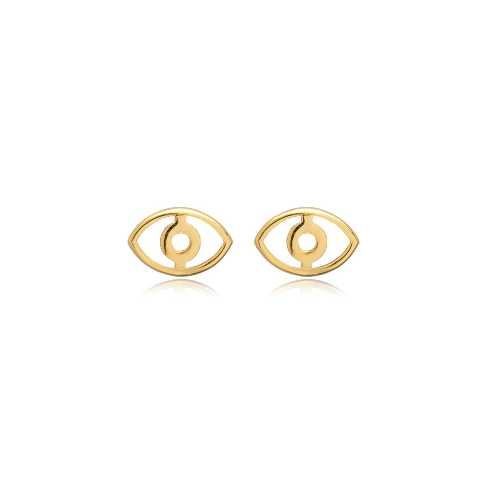 Minimalist Evil Eye Earrings