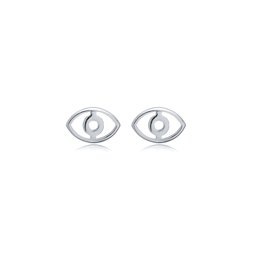 Minimalist Evil Eye Earrings