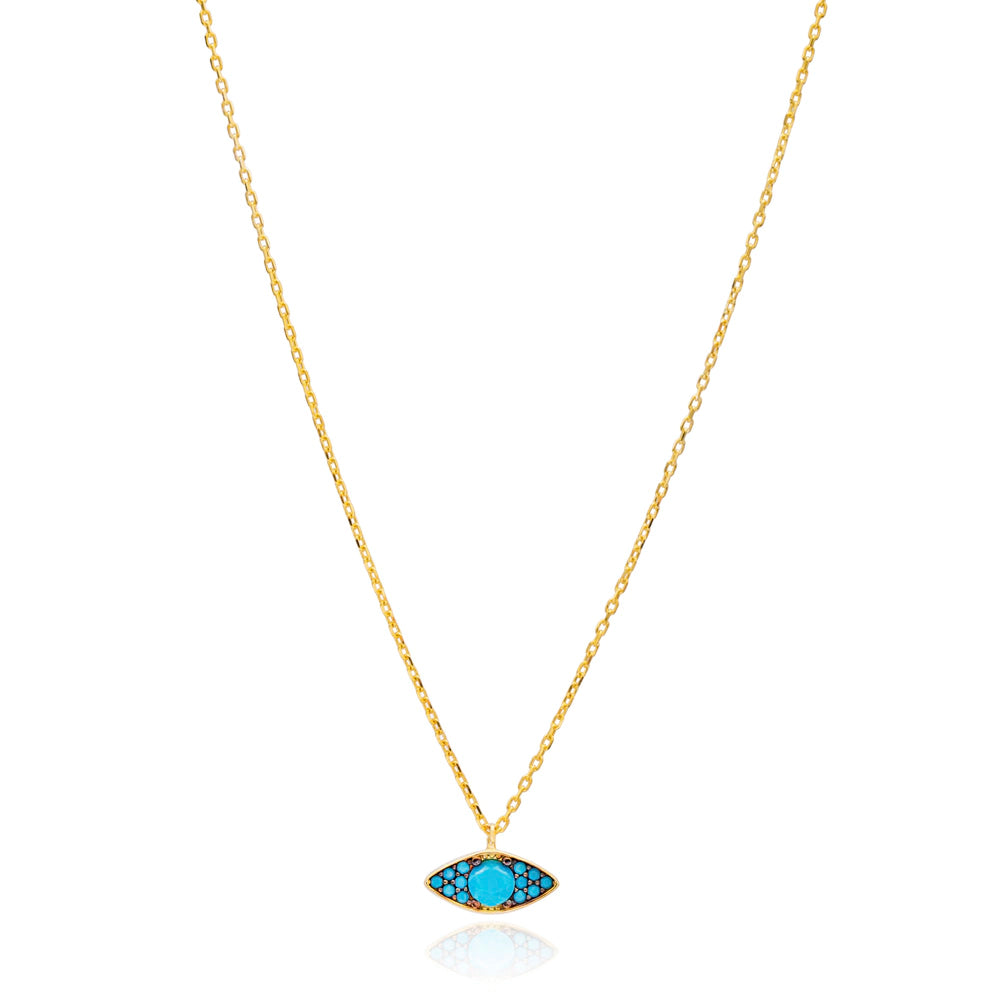 Nano Turquoise Evil Eye Necklace
