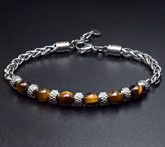 Tiger's Eye Beaded Bracelet