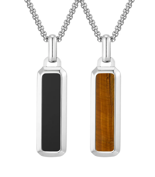 Tiger's Eye Dog Tag