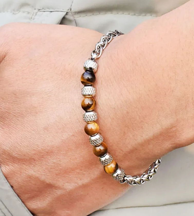 Tiger's Eye Beaded Bracelet