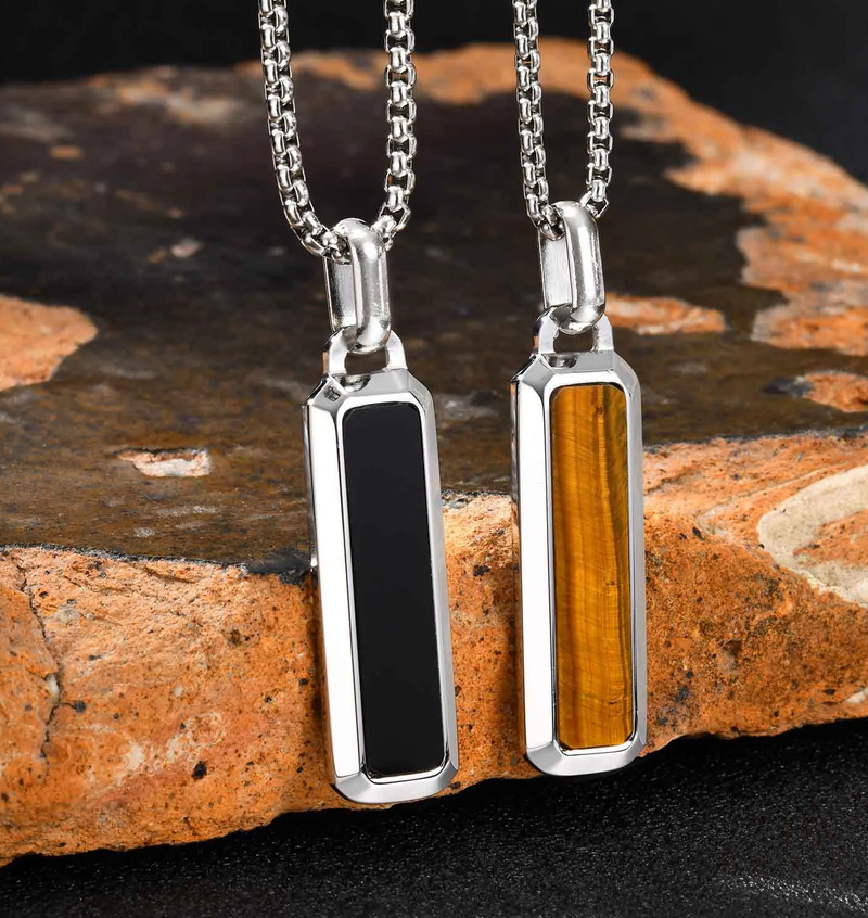 Tiger's Eye Dog Tag