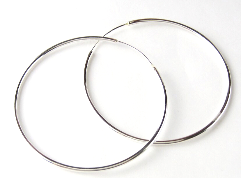 Silver Hoops