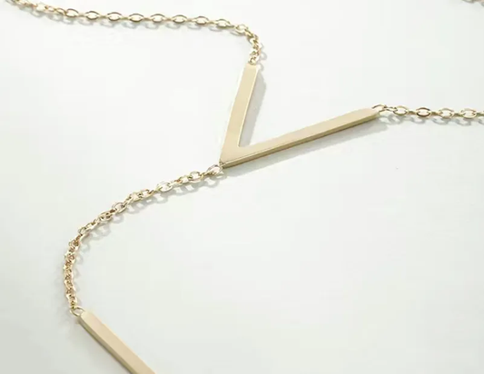 Y-Shaped Lariat Necklace