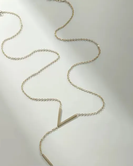 Y-Shaped Lariat Necklace