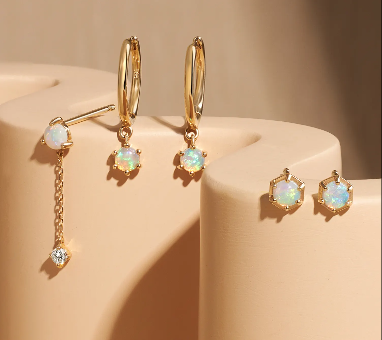 Dangle White Topaz Earrings