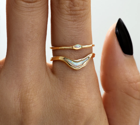 Gold Opal Ring