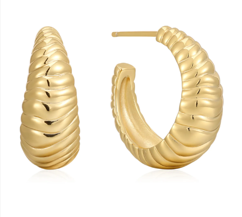 Gold Plated Hoop Earrings